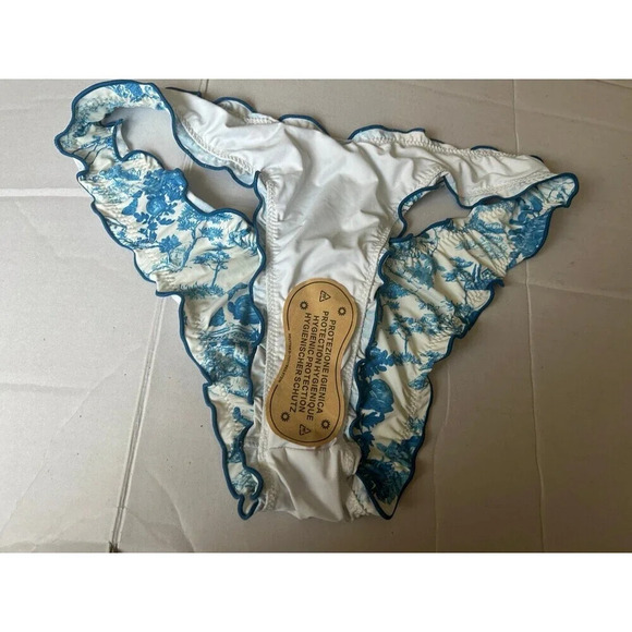 Apricot Lane Women’s Swim Ruffle Cheeky Bikini Bottom Floral sz L NWT! - Picture 5 of 5